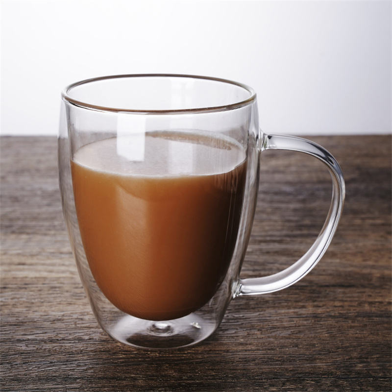 250ml Coffee Bullet Glass - Heat-Resistant Double Wall Borosilicate Espresso Shot Glass