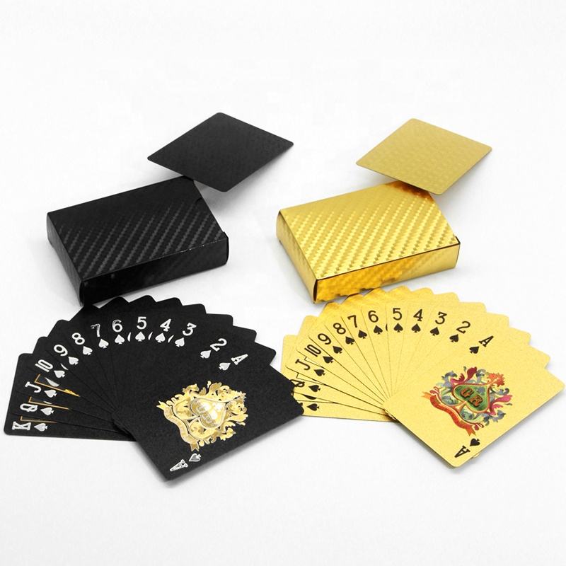 High Quality Playing Cards Printing Poker Pvc Waterproof Plastic Gold Playing Cards