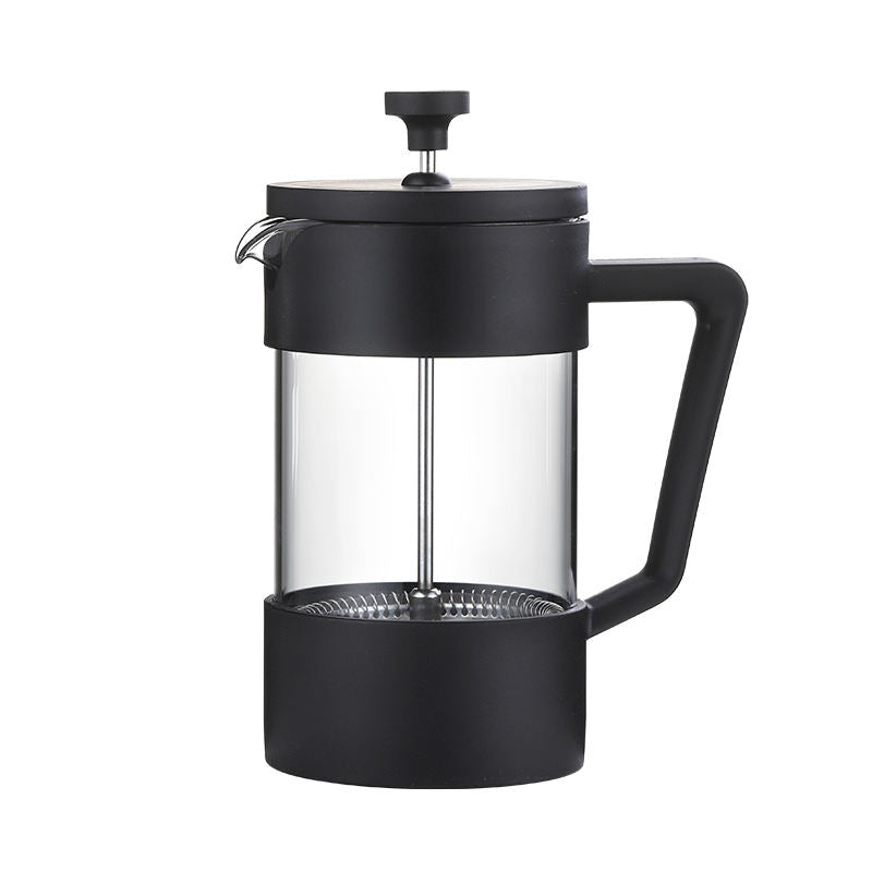 Coffee Tea 1000ml French Press Plastic Black Heat-resistant Borosilicate Glass French Press Coffee Maker