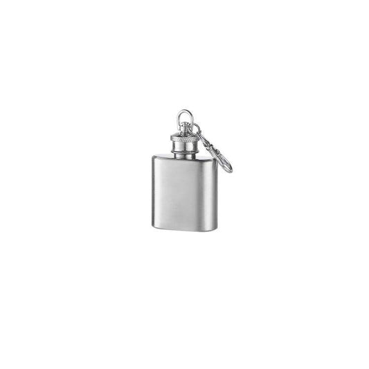 Silver Mini Hip Flask - Vintage Design, 304 Stainless Steel, 1 to 18oz Capacity