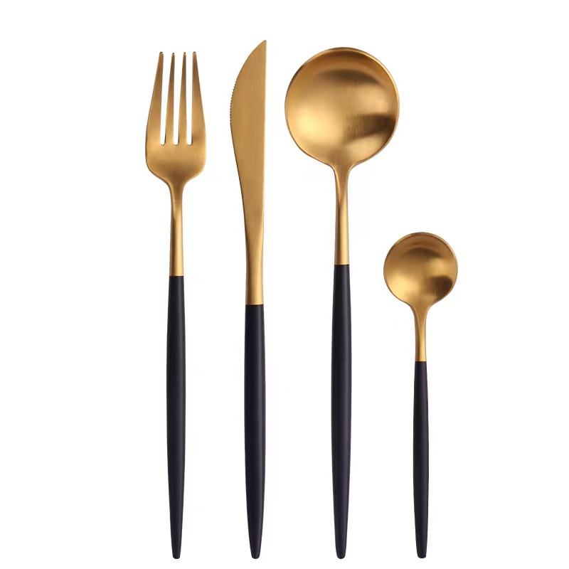 Portugal-Gold & White Cutlery Set