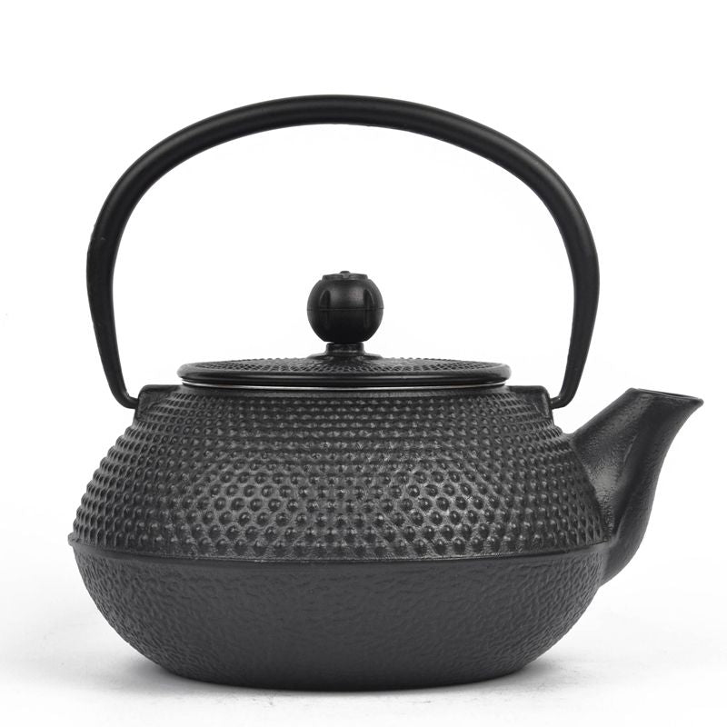 0.9 LITRE CAST IRON TEAPOT BLACK