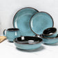 Mediterranean Blue Ceramic Bowl Set of 4 - Elegant, Durable, and Versatile Dining Bowls for Home and Kitchen