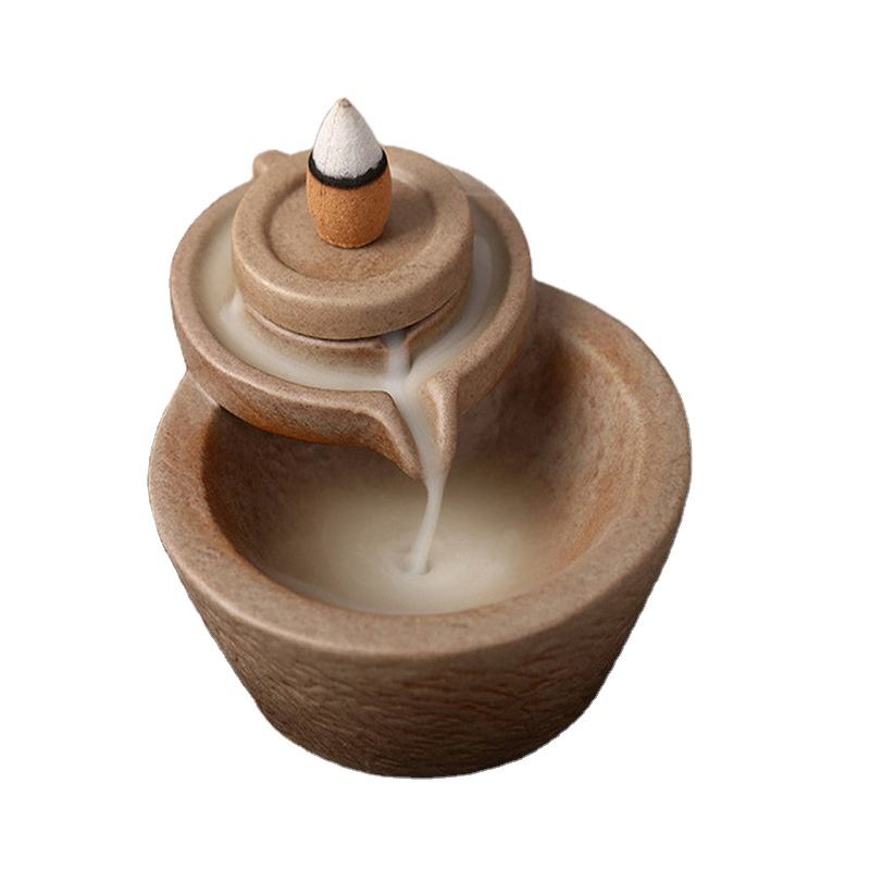 Ceramic Censor Course Pottery stone mill backflow incense burner