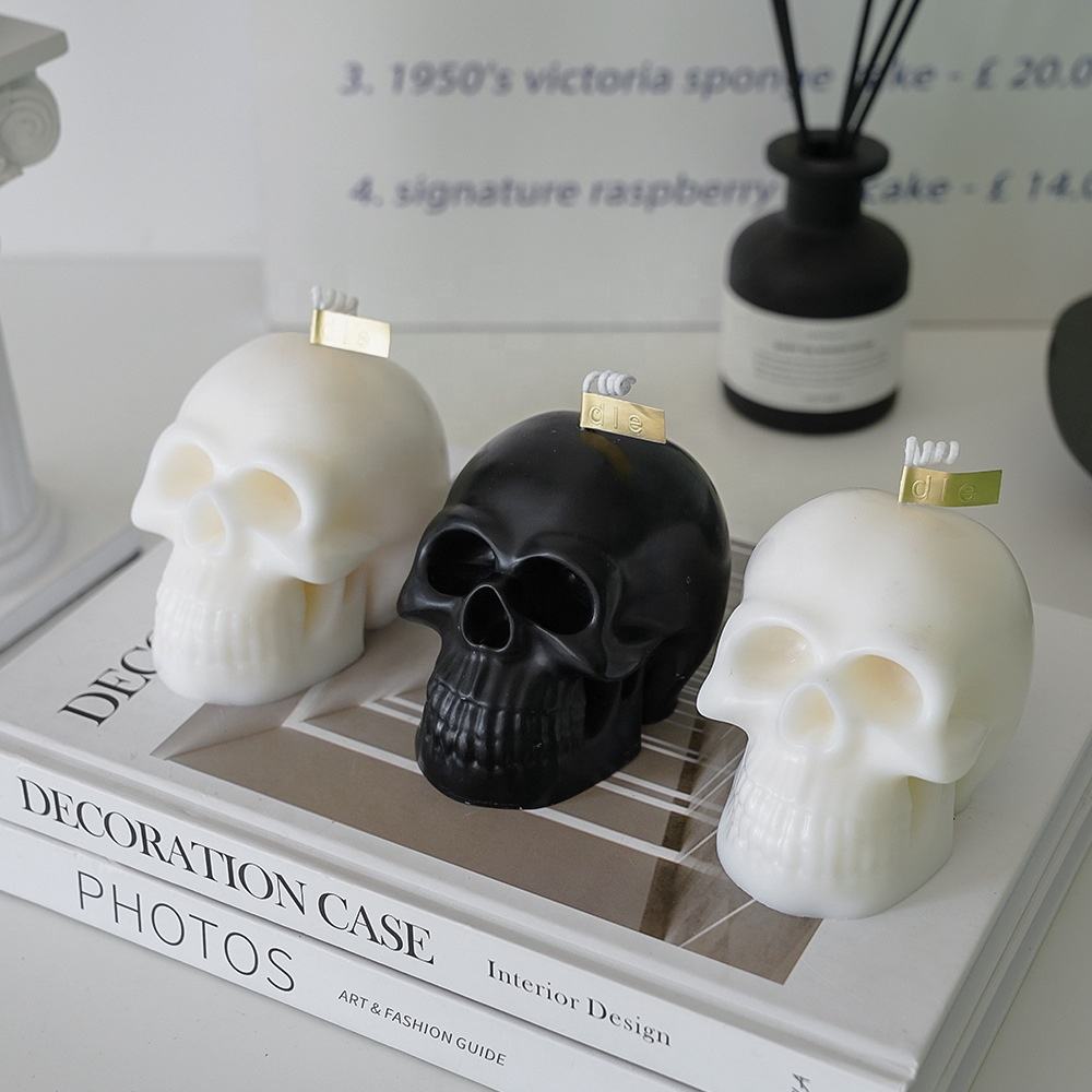 Halloween Skull Aromatherapy Candle Wholesale Soy Wax Handmade Skull Candle Creative Gift