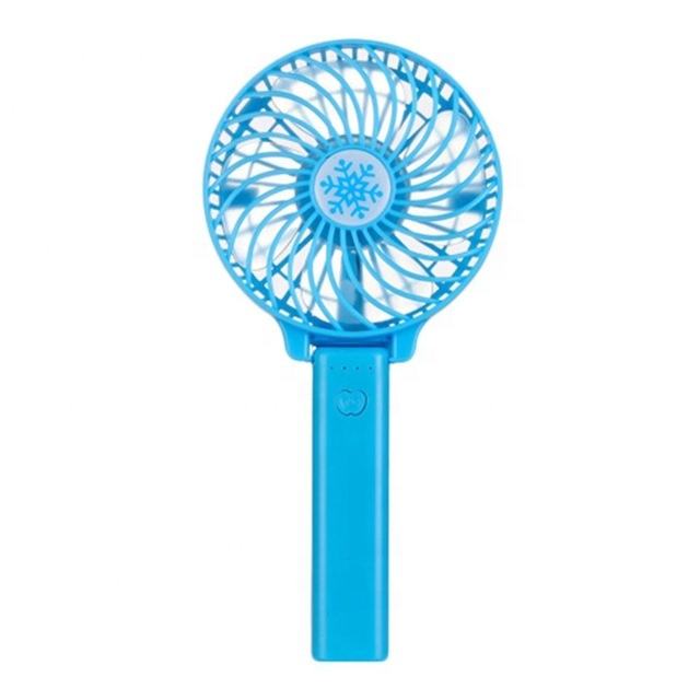 Foldable Mini USB Fan - Portable with Battery and USB Power, Three Wind Speeds