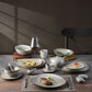 Japandi grey china Eco friendly dinnerware ceramic porcelain 8 Inch oval plate