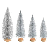 Christmas tree   height:12 cm silver