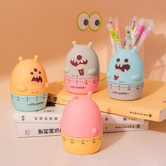 Kitchen timer baking alarm clock cartoon cute time manager reminder mechanical countdown timer