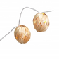 Christmas light led Bamboo Touch Ball String Lights holiday Bamboo Woven Decorative String Lights