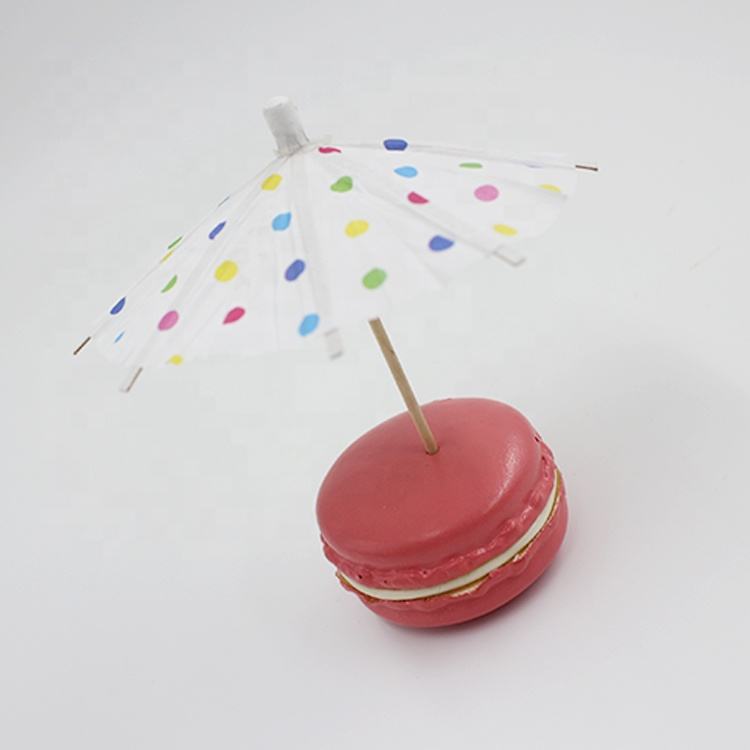 Factory Direct Sales Party Wooden Umbrella Eco-friendly Drink Umbrellas Picks