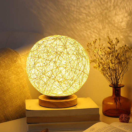 Wooden base bedroom study night light