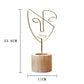 Northern European modern home decoration abstract art facial makeup Candlestick simple wind metal iron wooden candle cup