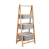 Bamboo arc storage rack Bathroom storage rack Multilayer optional bamboo storage rack