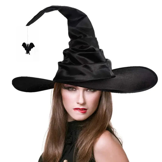 Moon Star Black Halloween Hat