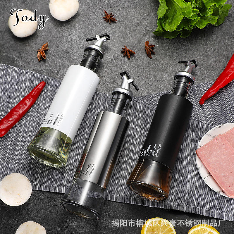 Food Grade Kitchen Olive Oil Sprayer Refillable Dispenser Glass Bottle for cooking Black 350ml