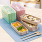 3 layers lunch box Pink