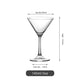 274ml Lead Free Crystal Martini Glass