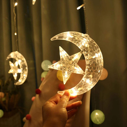 LED moon Star String Lights