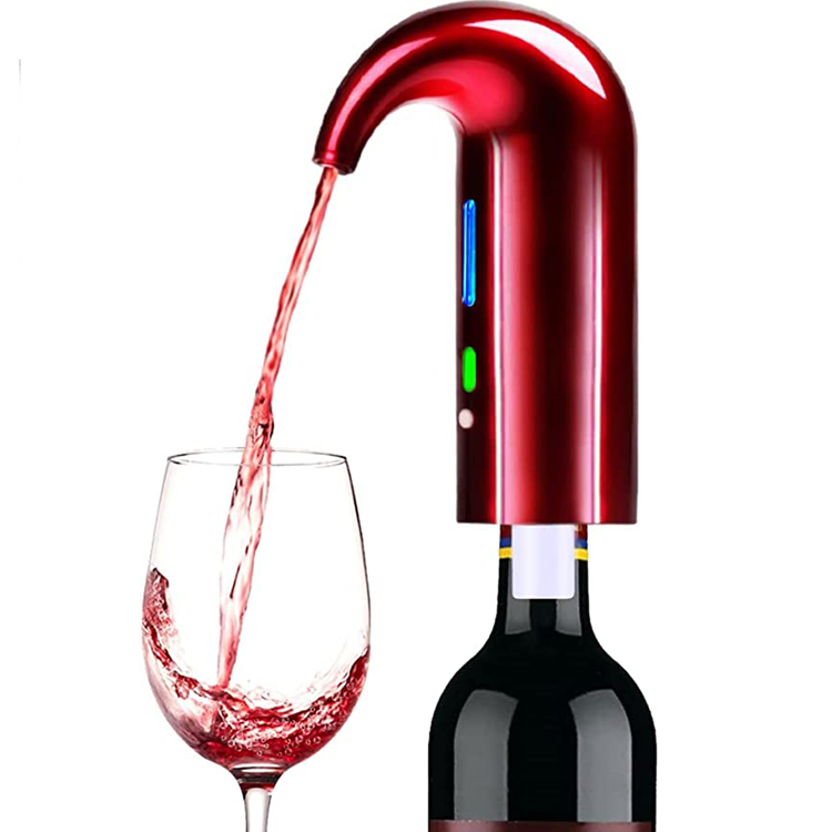 Portable One-Touch Wine Decanter Dispenser Usb Electric Wine Aerator Pourer