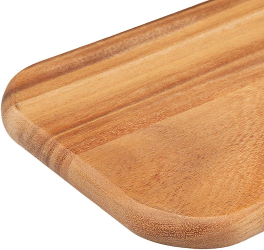 Acacia Wooden Cutting Board Wood Board Serving Tray for Bread and Cheese with Handle