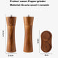 Wooden small waisted salt and pepper mill set of 2, 5*5*21.5cm