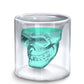 Halloween double walled skull glass 250ml