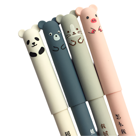 0.35mm cute small animal erasable gel pen eraser