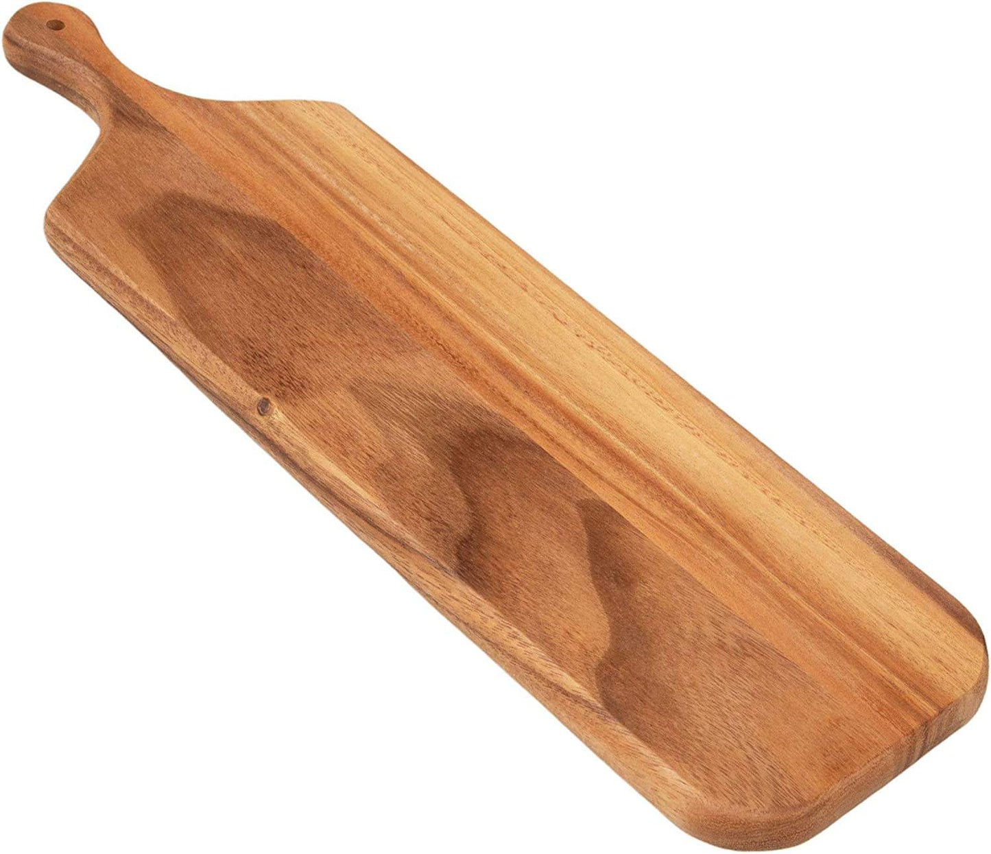 Acacia Wooden Cutting Board Wood Board Serving Tray for Bread and Cheese with Handle