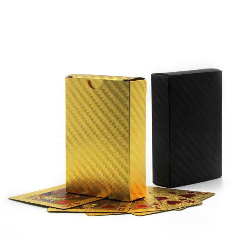 High Quality Playing Cards Printing Poker Pvc Waterproof Plastic Black Playing Cards