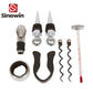 5 piece wine bottle shaped accessories gift set