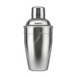 Sleek Matt Silver 550ml Cocktail Shaker - Premium 304 Stainless Steel, Durable & Sustainable Bar Tool