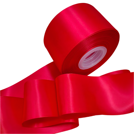 Satin ribbon 5 yards per roll Poppy Red 235 25mm