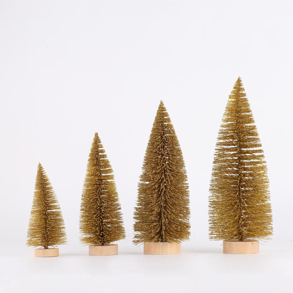 Christmas tree   height:23cm Gold