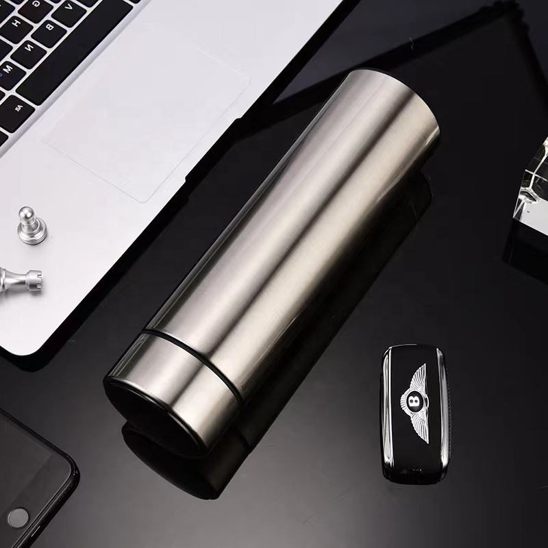 Stainless steel smart water bottle, smart thermos cup with LED temperature display