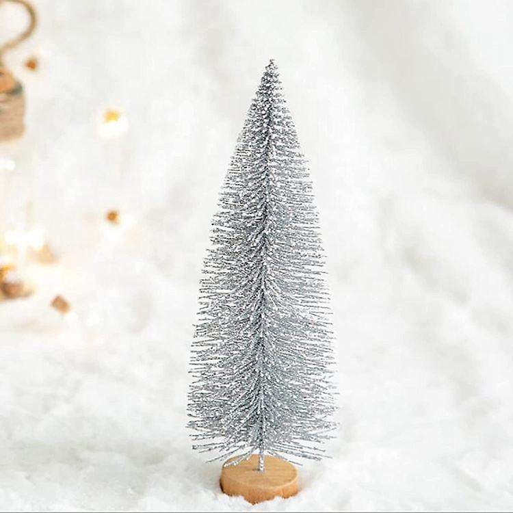 Christmas tree   height:12 cm silver