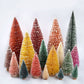 Gold Christmas Tree Sisal Silk Cedar Pine Tree Mini Christmas tree lights 23cm