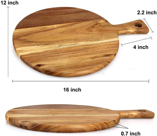 Round Acacia Wood cutting board Cheese Board Chopping Boards for Kitchen