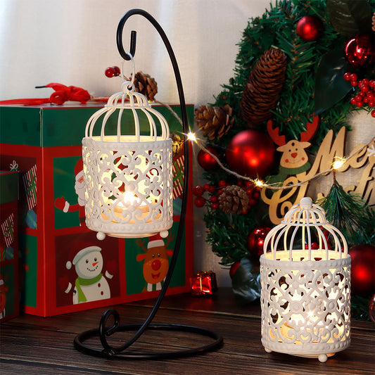 Birdcage Metal Tealight Hanging Birdcage Lantern Vintage Decorative Centerpieces of Wedding & Party Christmas