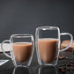 Bullet Glass doubled walled cups 250ml