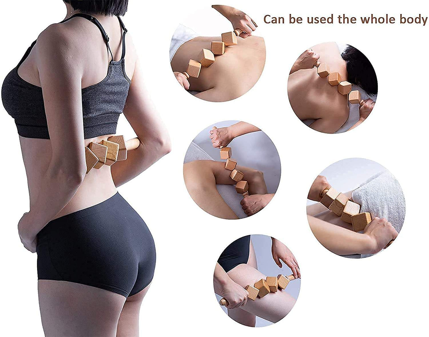 Anti Cellulite wooden Massage Body Massage Dice Roller Tool Massager Health Relax Therapy