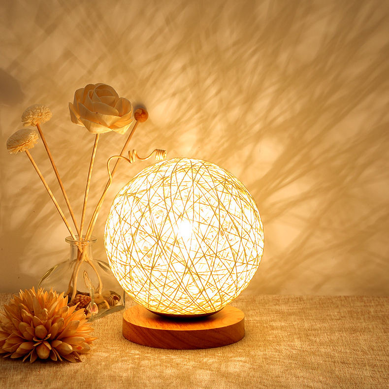 Wooden base bedroom study night light