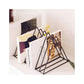 Nordic minimalist golden iron triangle newspaper rack bookshelf magazine rack living room study desktop storage decorations