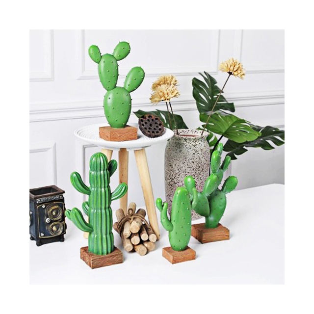 Nordic imitation cactus column green plant potted creative home wine cabinet decoration interior decoration bonsai