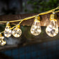 Home Decoration String Lights with Braided Rope rugby shape bulb 10L led