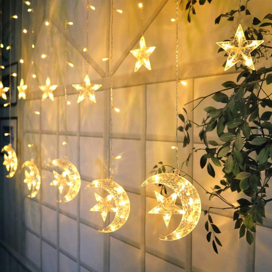 LED moon Star String Lights