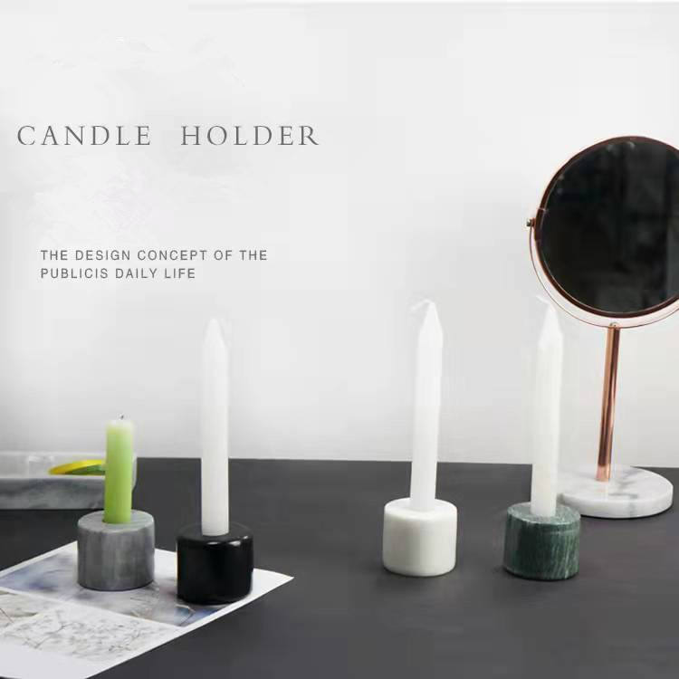 Marble candle holder