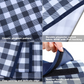 Black/White Checkered Picnic Blanket 200x200cm