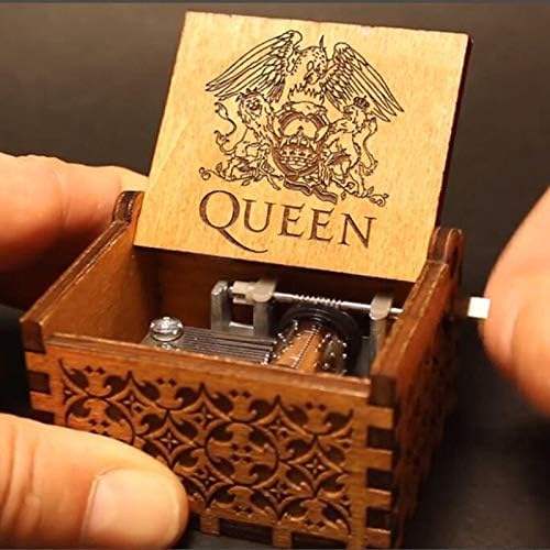 Queen Theme Wooden music box 65*51*42mm