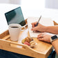 Small table on bed Wooden tea table Foldable computer table on bed Simple small bamboo bed table for rent